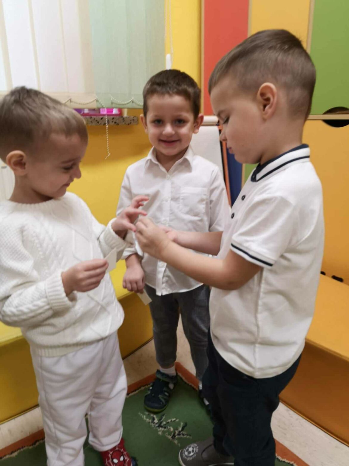 Obiad wigilijny w oddziałach przedszkolnych.