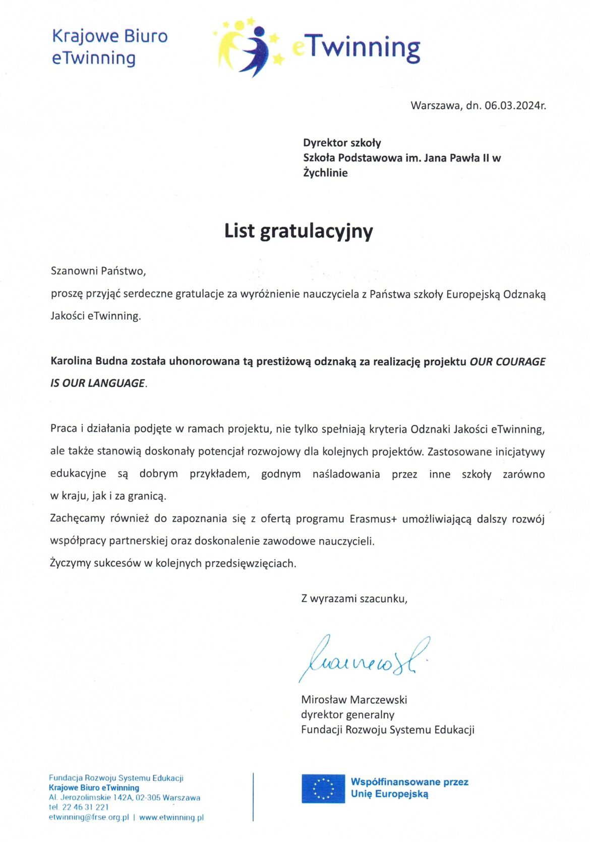 Sukces eTwinning