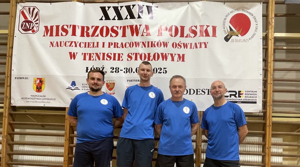 Sukces naszych nauczycieli na XXXIV Mistrzostwach Polski Nauczycieli w Tenisie Stołowym!