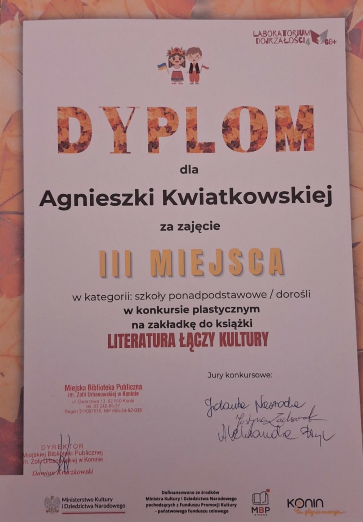 „Literatura łączy kultury”
