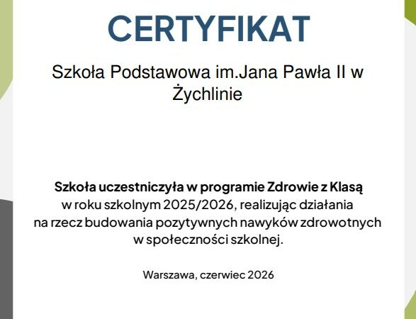 Sukces programu „Zdrowie z klasą"
